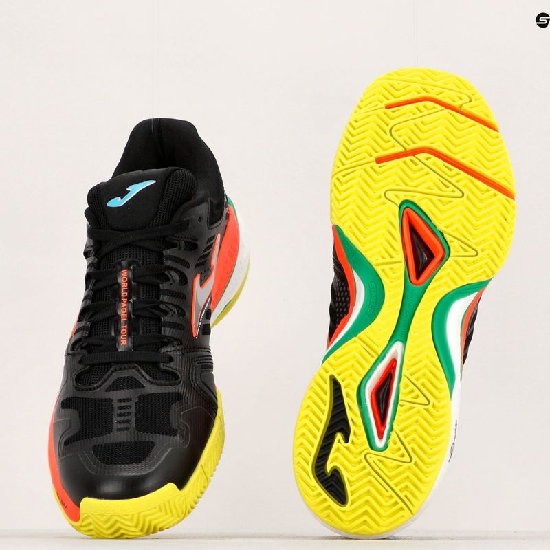 Joma T.Slam 2201 juodai oranžiniai vyriški teniso bateliai TSLAMW2201P 13