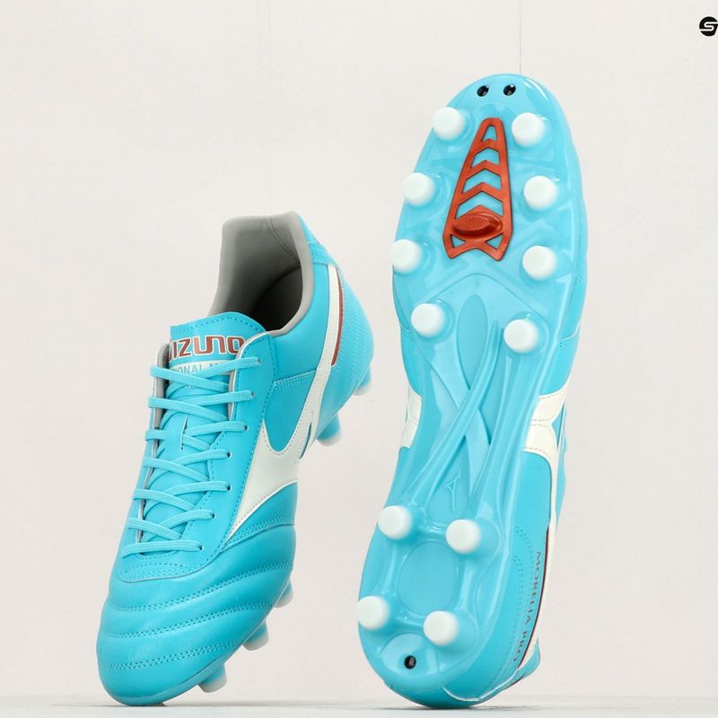 Futbolo bateliai Mizuno Morelia II Pro mėlyni ir balti P1GA231325 16