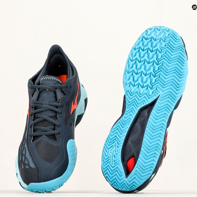 Vyriški teniso bateliai Mizuno Wave Enforce Tour CC navy blue 61GC230412 14
