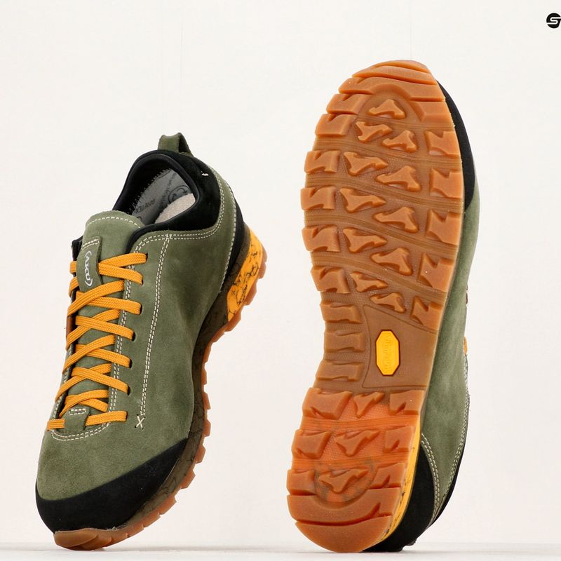 AKU Bellamont III Suede GTX green/ocher vyriški trekingo batai 13
