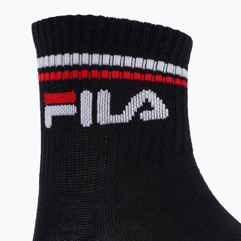 Kojinės Fila Unisex Quarter 3 Pack black 4
