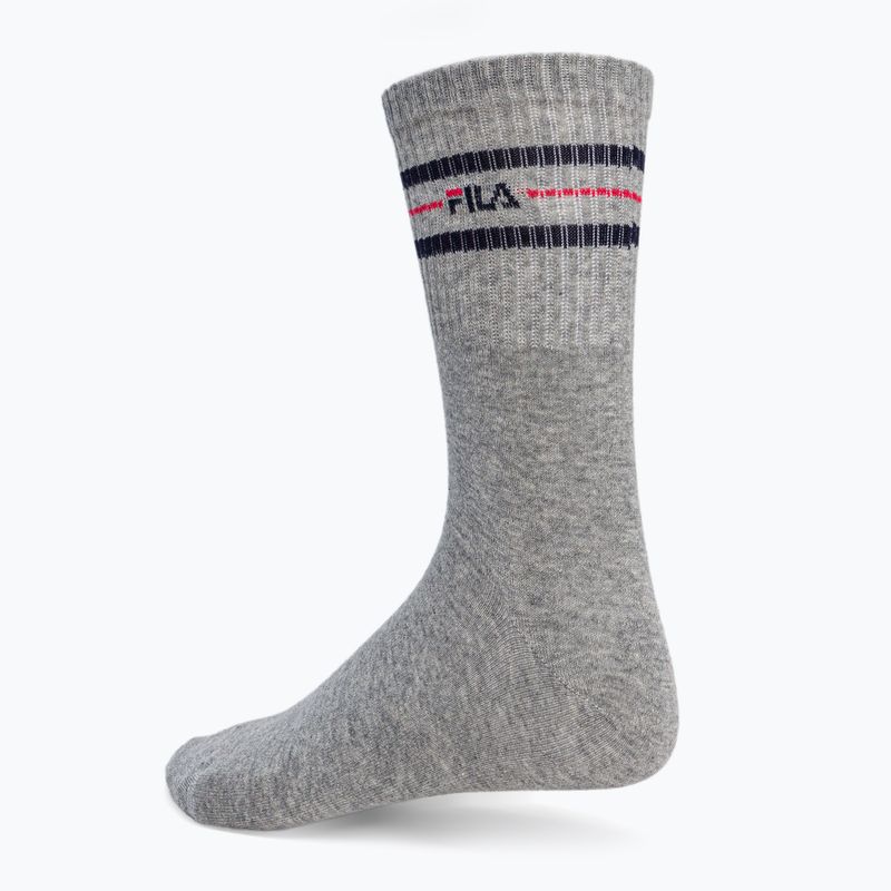 FILA teniso kojinės F9092 pilkos spalvos 3