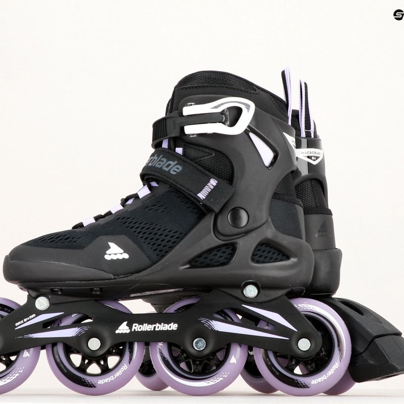 Rollerblade Macroblade 84 moteriškos juodos ir violetinės spalvos riedučiai 07370900 19