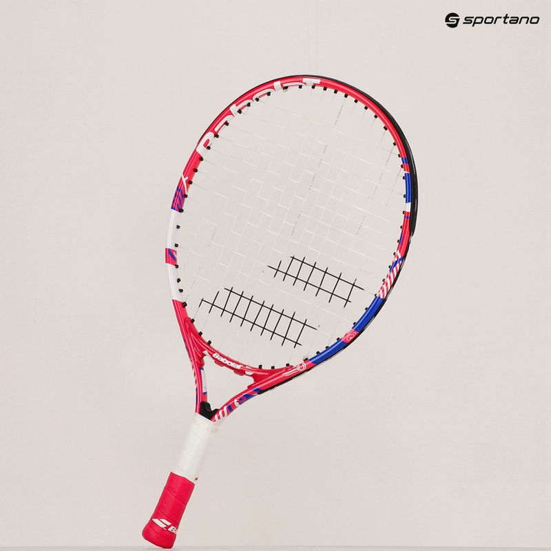 Babolat B Fly 19 vaikiška rožinės ir baltos spalvų teniso raketė 140484 11