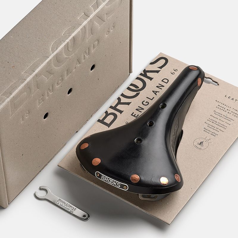 Dviračio balnelis Brooks England B17 Special Titanium black 8
