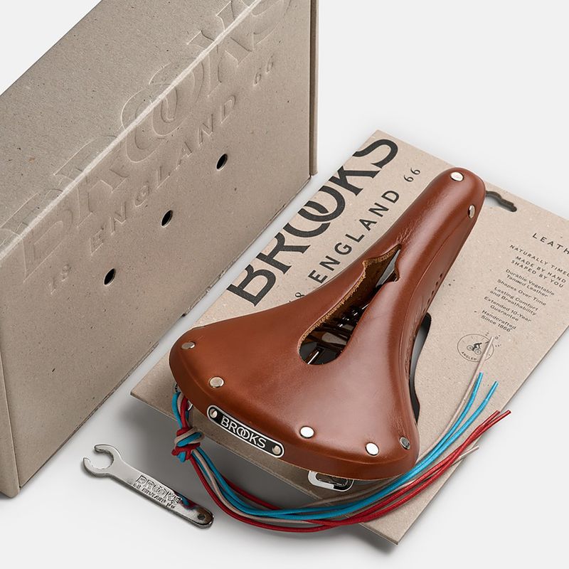 Dviračio balnelis Brooks England B17 Carved honey 8