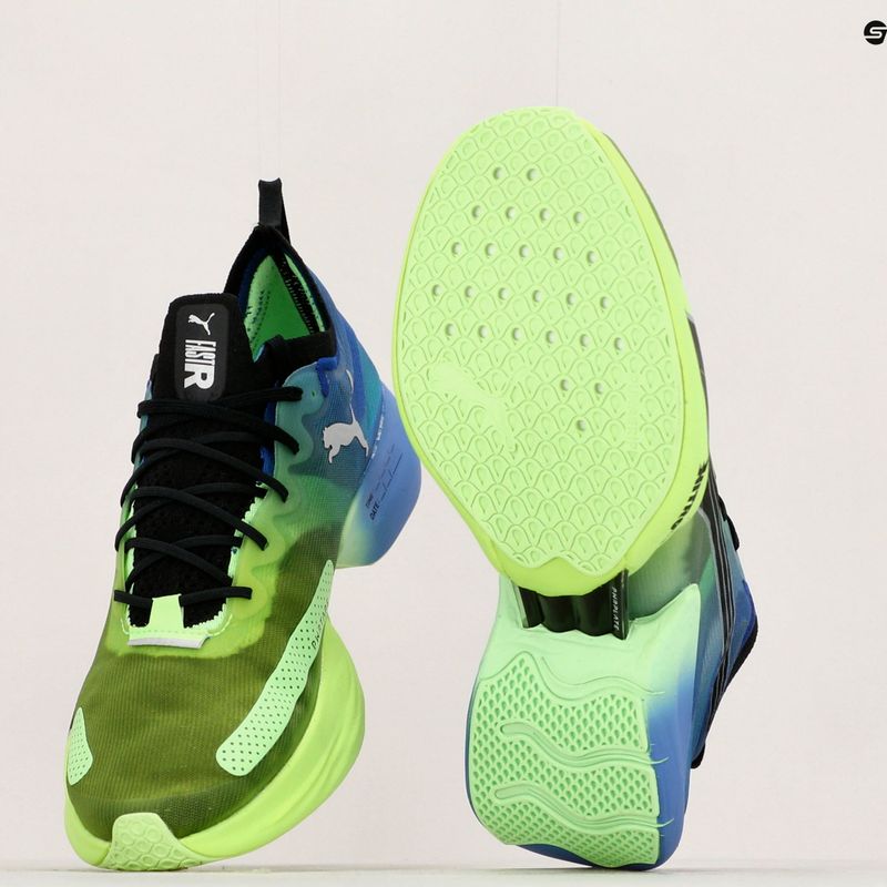 Vyriški bėgimo bateliai PUMA Fast-R NITRO Elite Carbon royal sapphire/fizzy lime 18