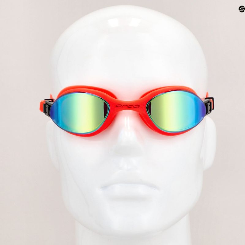 Orca Killa 180º gerai matomi oranžiniai/veidrodiniai plaukimo akiniai FVA30054 7