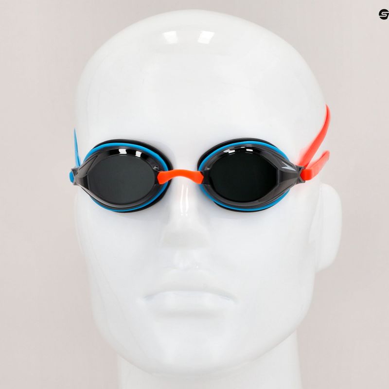Speedo Vengeance salso/baseino mėlyna/dūmo spalvos plaukimo akiniai 68-11322G792 7