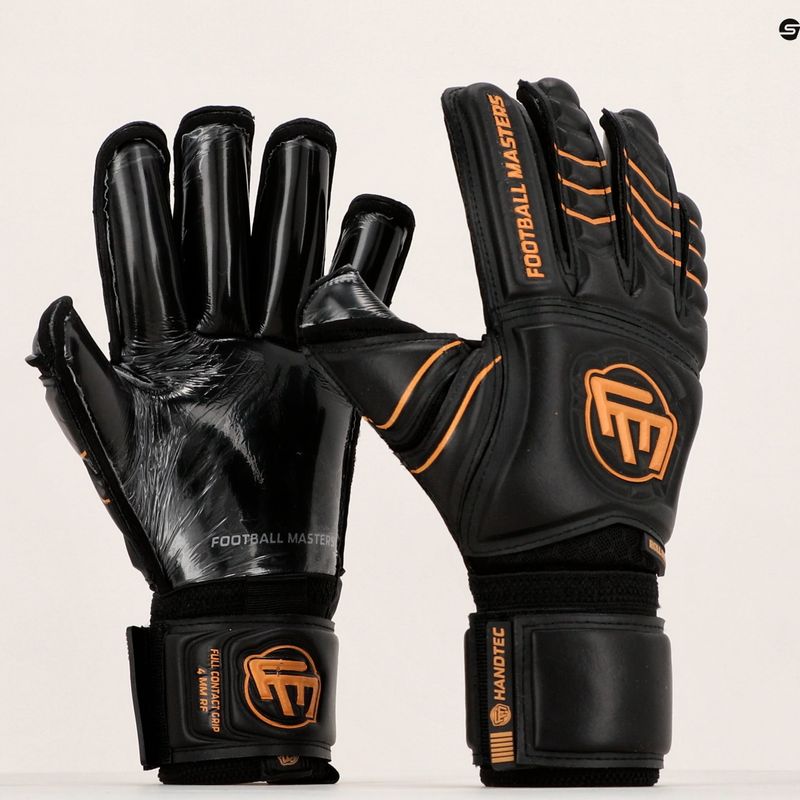Football Masters Full Contact RF v4.0 vaikiškos vartininko pirštinės juodos 1239 5