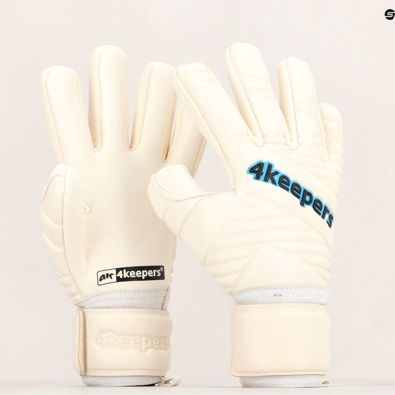 4keepers Retro IV NC vartininko pirštinės baltos spalvos 11