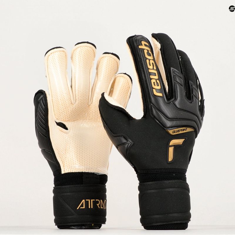 Reusch Attrakt Gold X GluePrint Ortho-Tec vartininko pirštinės juodos 5270970 9