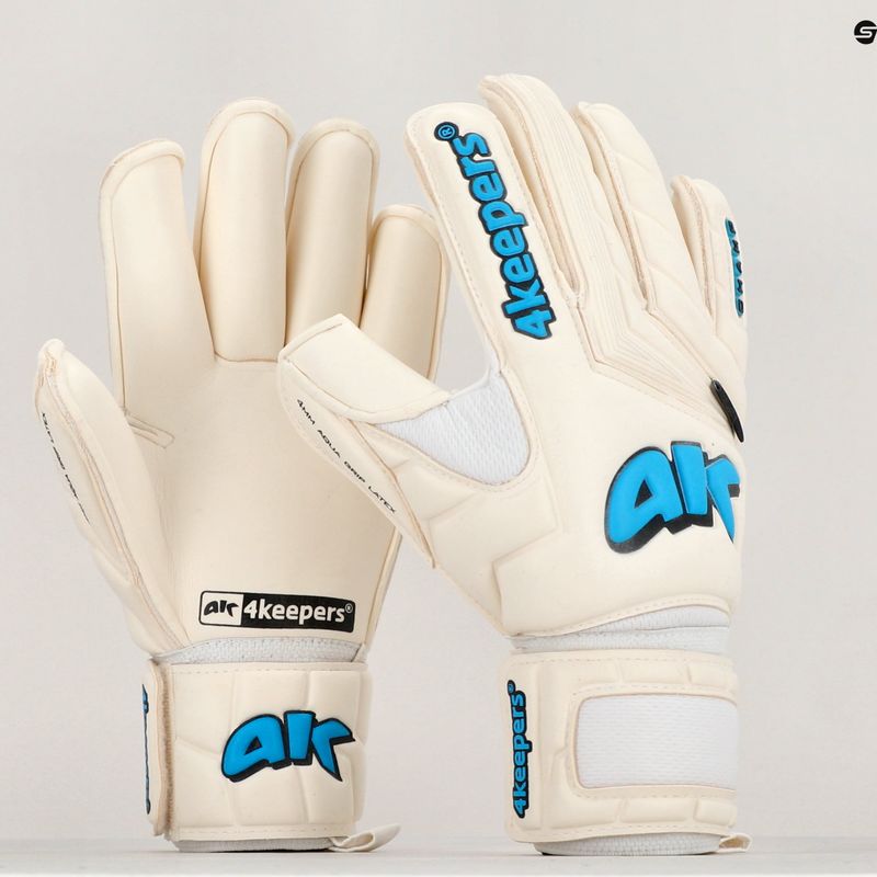 4keepers Champ Aqua V RF vartininko pirštinė balta/mėlyna 11