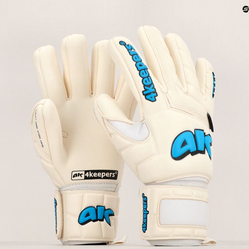 4keepers Champ Aqua V NC vartininko pirštinė balta/mėlyna 11