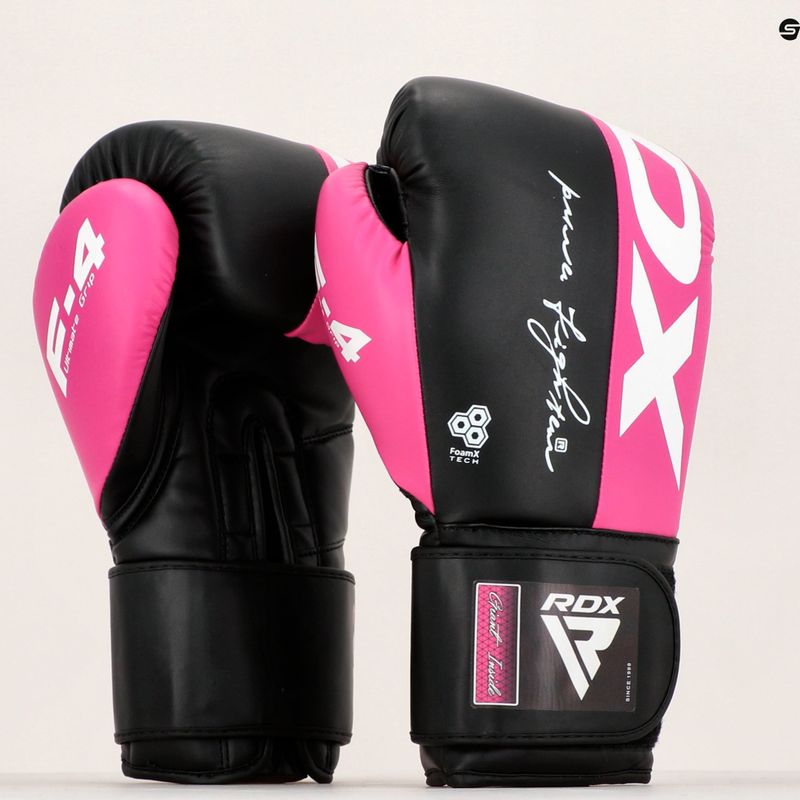 Bokso pirštinės RDX REX F4 pink/black 9