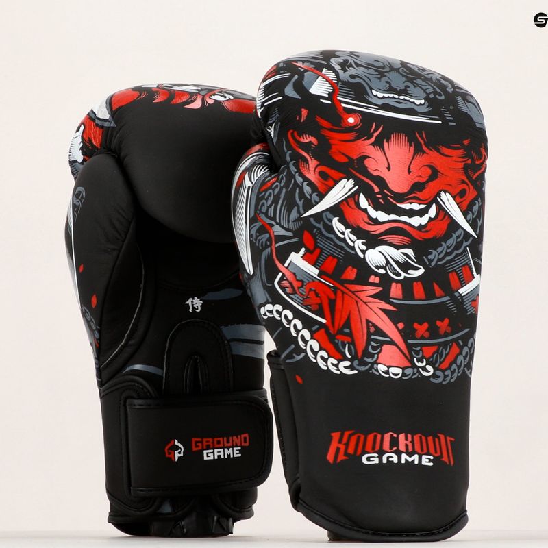 Ground Game "Samurai" bokso pirštinės juodos 21BOXGLOSAM10 7