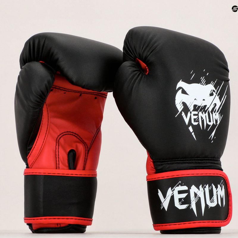 Venum Contender vaikiškos bokso pirštinės juodos VENUM-02822 8