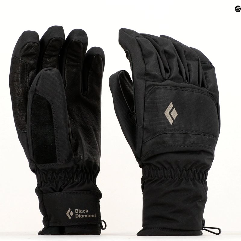 Black Diamond Mission slidinėjimo pirštinės juodos spalvos 9