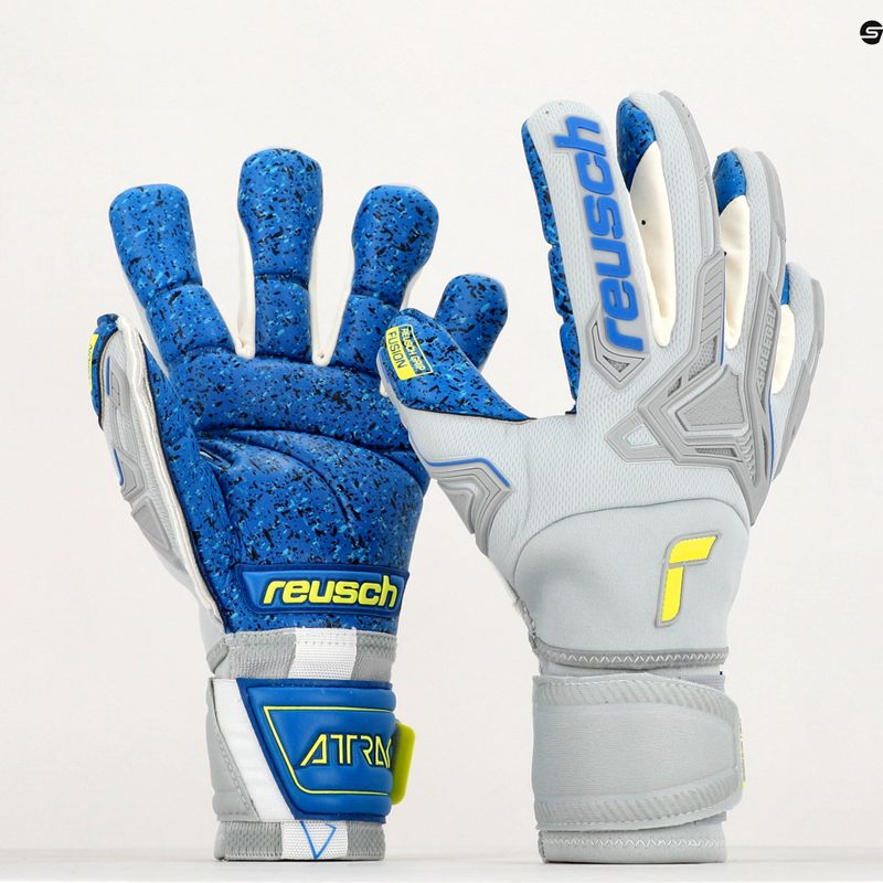 Reusch Attrakt Freegel Fusion Ortho-Tec vartininko pirštinės pilkos 5270990 9