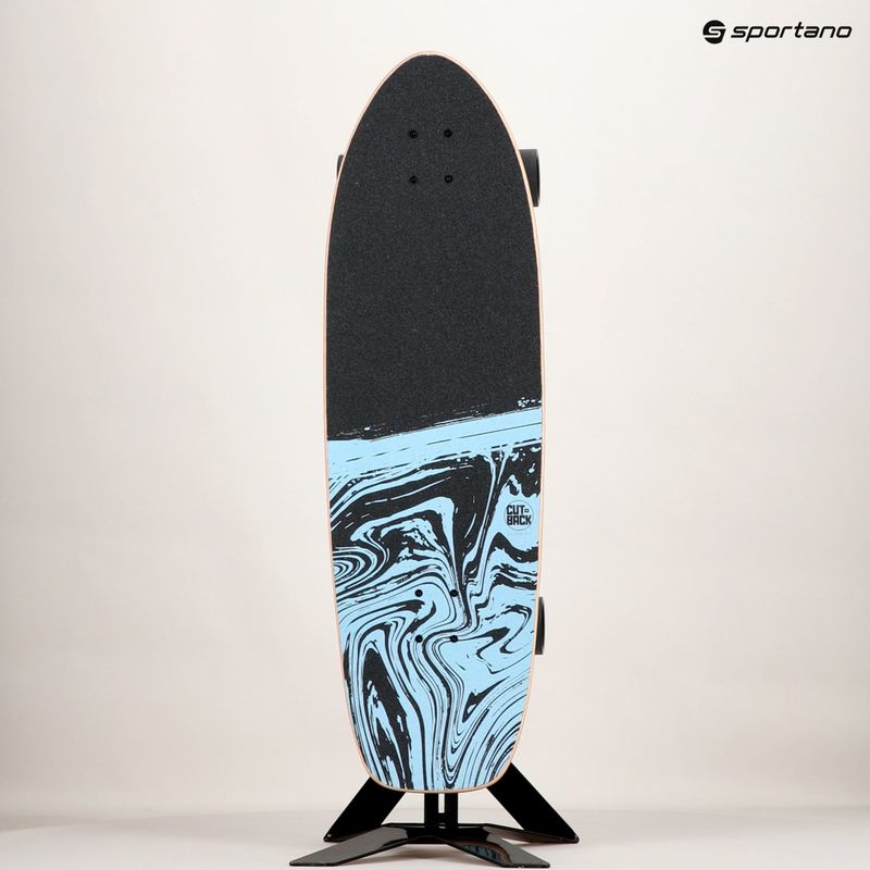 Surfskate Cutback Splash 34 baltai mėlyna riedlentė CUT-SUR-SPL 14