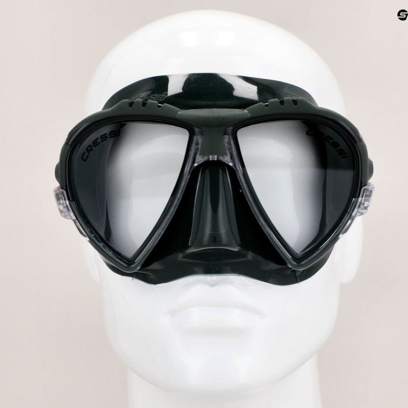Cressi Matrix nardymo kaukė žalia DS309850 8