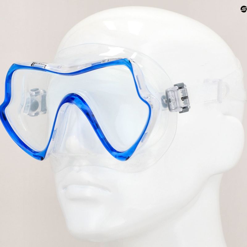 Mares Pure Vision skaidrios mėlynos spalvos nardymo kaukė 411217 7