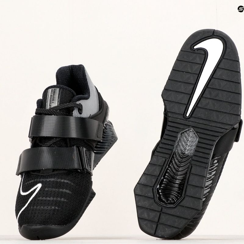 Nike Romaleos 4 juodi sunkiosios atletikos bateliai 12