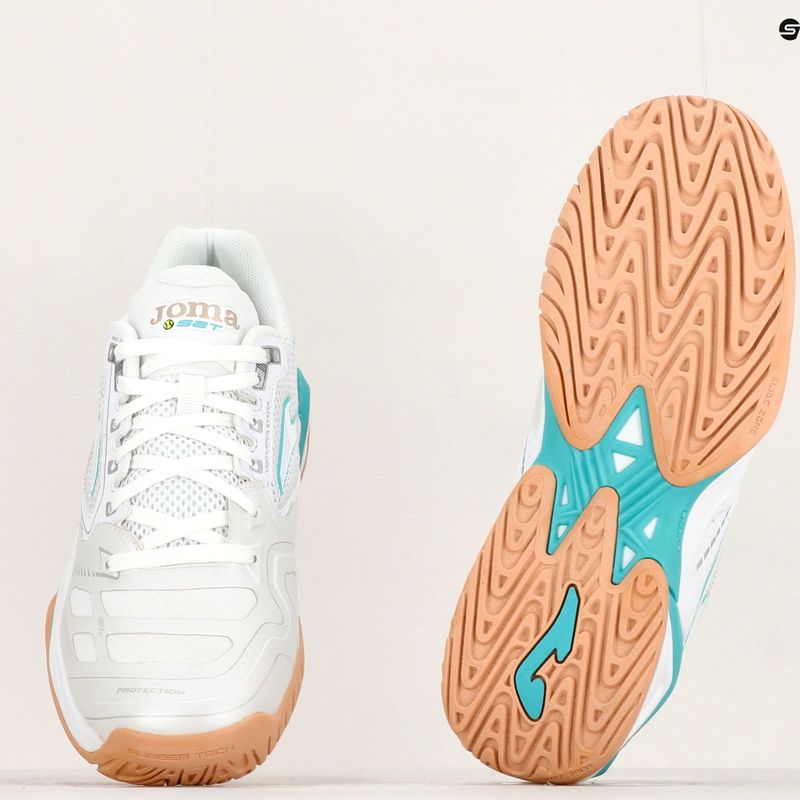 Joma T.Set moteriški baltos ir mėlynos spalvos teniso bateliai TSELS2302T 13
