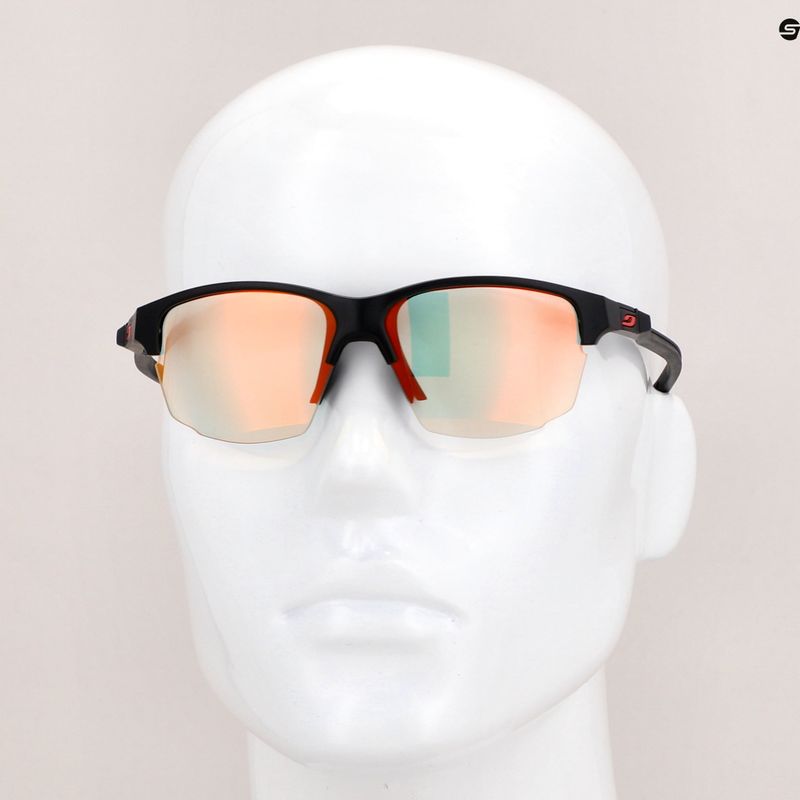 Julbo Split Reactiv 1-3 Light Amplifier matiniai juodi/raudoni dviratininkų akiniai 11