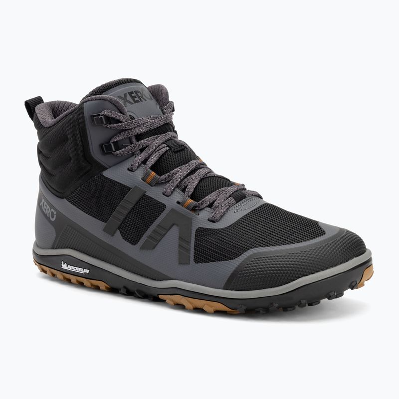 Vyriški barefoot batai Xero Shoes Scrambler Mid II asphalt/ black