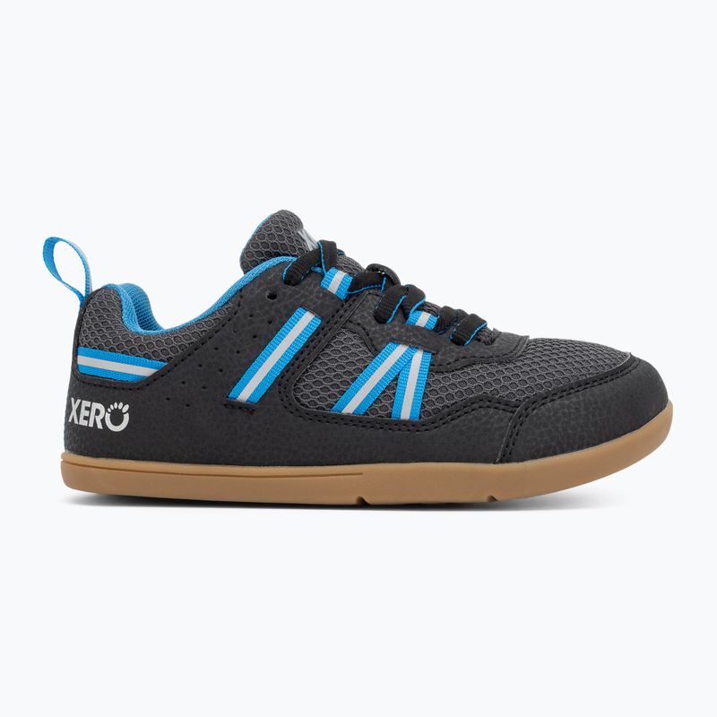 Vaikiški barefoot batai Xero Shoes Prio black/ blue 2