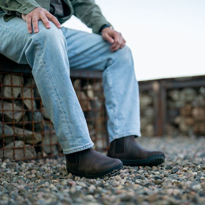 Barefoot batai Xero Shoes Ridgeway Chelsea dark brown 10