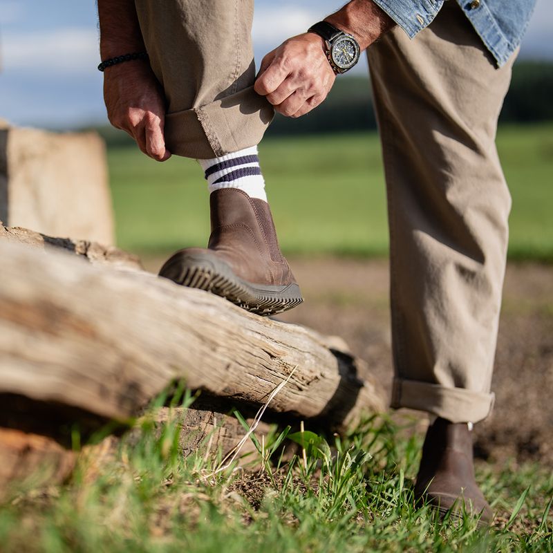 Barefoot batai Xero Shoes Ridgeway Chelsea dark brown 11