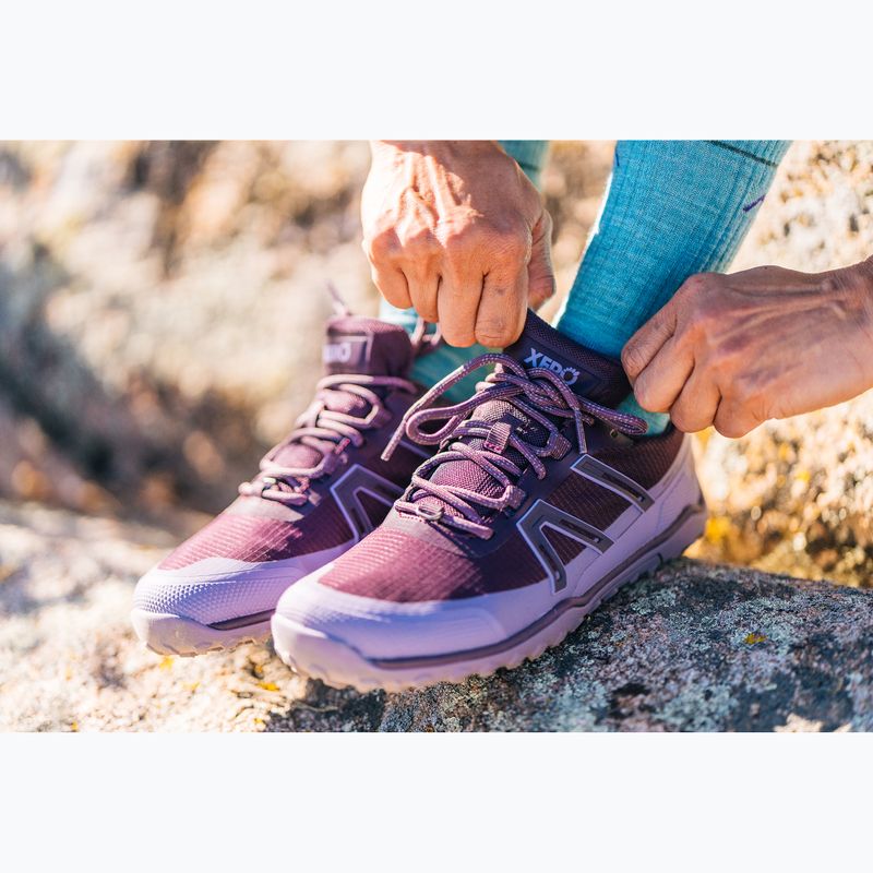 Moteriški barefoot batai Xero Shoes Scrambler Trail Low WP Plum perfect/sage purple 15