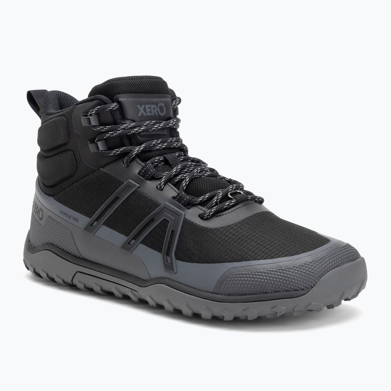 Vyriški berefoot batai Xero Shoes Scrambler Trail Mid WP black/asphalt
