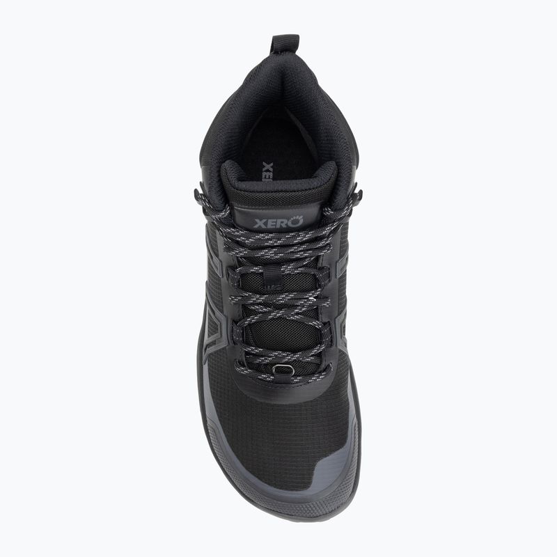 Vyriški barefoot batai Xero Shoes Scrambler Trail Mid WP juoda/asfaltas 5