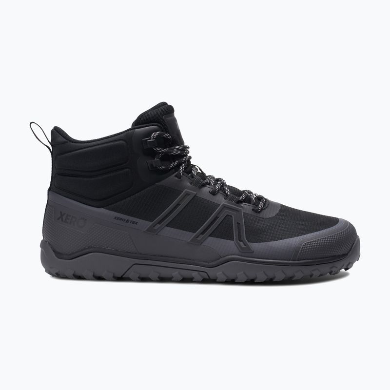Vyriški barefoot batai Xero Shoes Scrambler Trail Mid WP juoda/asfaltas 8