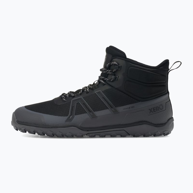 Vyriški barefoot batai Xero Shoes Scrambler Trail Mid WP juoda/asfaltas 9