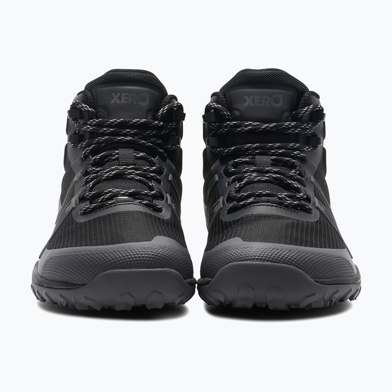 Vyriški barefoot batai Xero Shoes Scrambler Trail Mid WP juoda/asfaltas 10