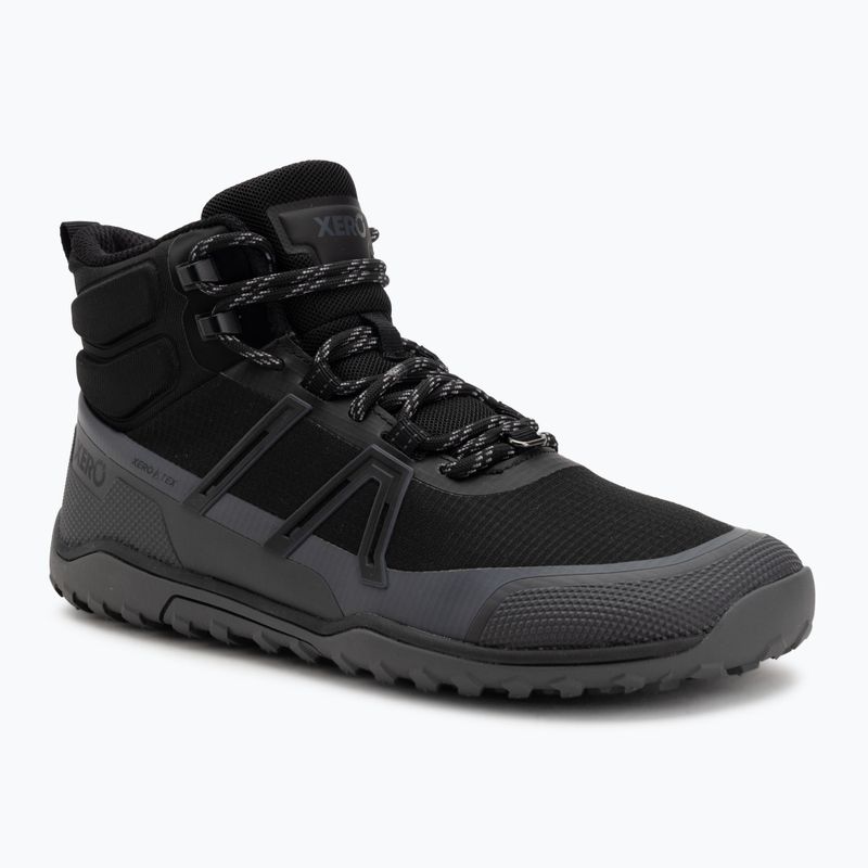 Moteriški barefoot batai Xero Shoes Scrambler Trail Mid WP black/asphalt