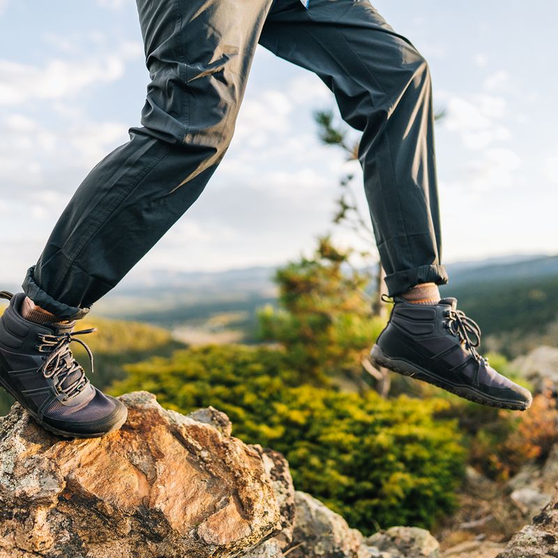Vyriški barefoot batai Xero Shoes Scrambler Trail Mid Asphalt/Black 8