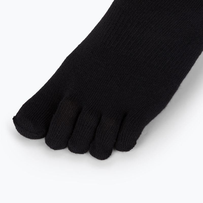 Vibram Fivefingers Athletic No-Show kojinės 2 poros juodos ir baltos S15N12PS 4