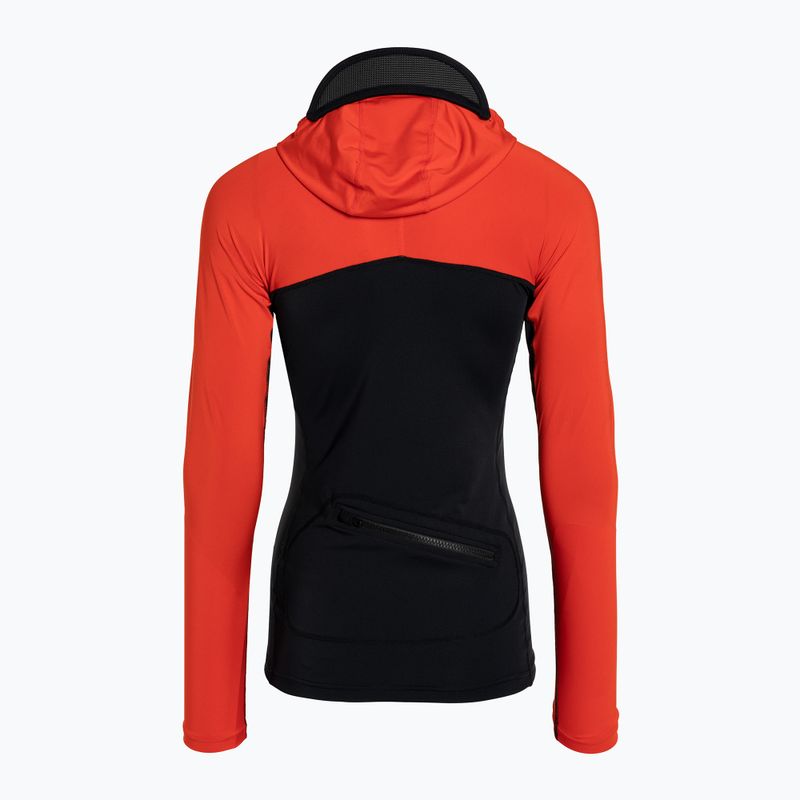 Dakine moteriški plaukimo marškinėliai Hd Snug Fit Rashguard Hoodie black and red DKA333W0002 6