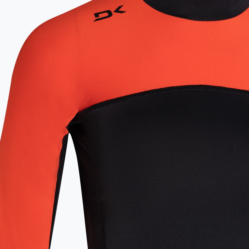 Dakine moteriški maudymosi marškinėliai Hd Snug Fit Rashguard black and red DKA651W0008 5