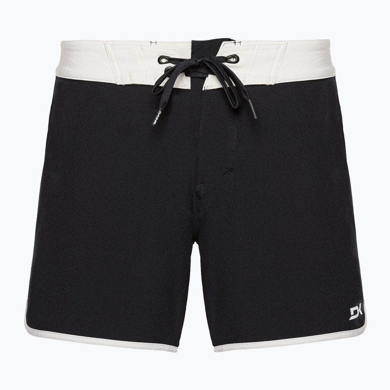 Dakine Roots 5" moteriški maudymosi šortai juodai balti DKA156W0004