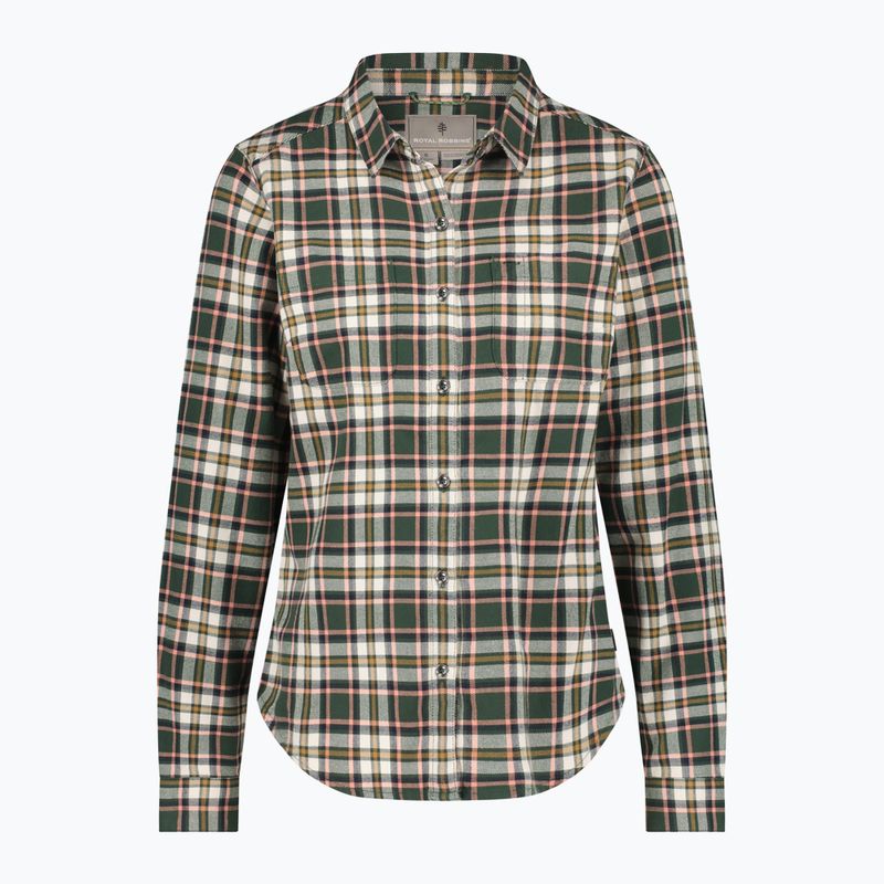 Moteriški marškiniai Royal Robbins Lieback Organic Cotton Flannel jungle green tomales pld