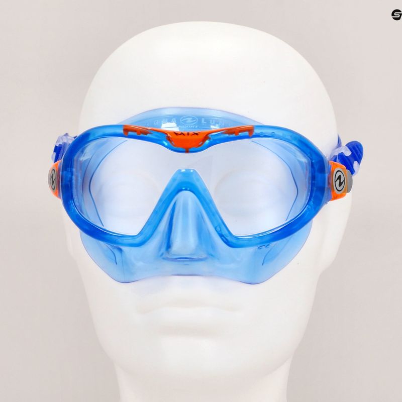 Aqualung vaikiška nardymo kaukė Mix blue/orange 7