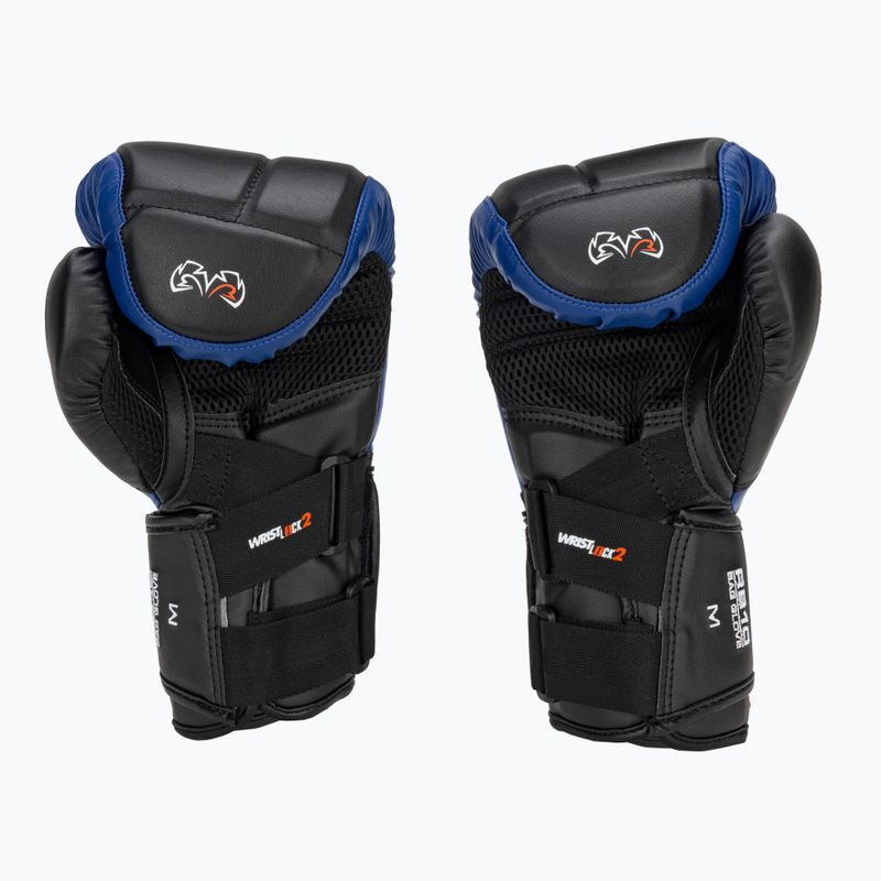 Bokso pirštinės Rival RB10 Intelli-Shock Bag black/blue 3