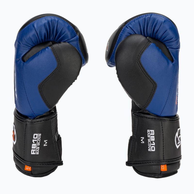 Bokso pirštinės Rival RB10 Intelli-Shock Bag black/blue 4