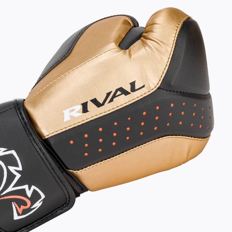 Bokso pirštinės Rival RB10 Intelli-Shock Bag black/gold 5